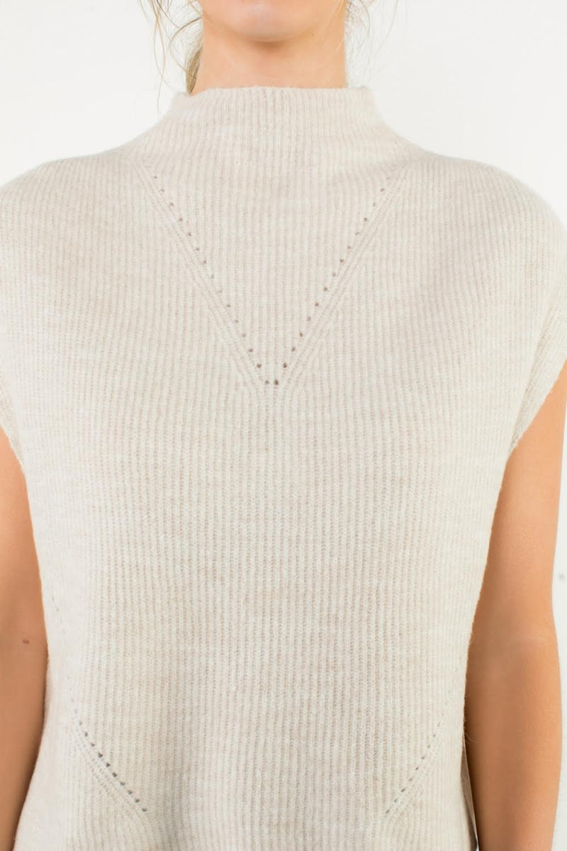 Lorah Sweater Vest - Cream