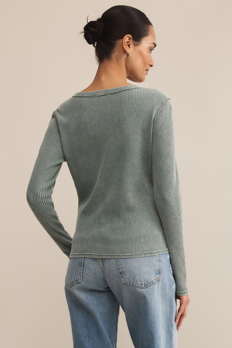 Z Supply Arlet Mini Thermal Top - Hunter Green