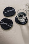Striato Felt Coaster Set - Midnight