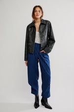 Free People Nice Choice Pull On - Navy Combo
