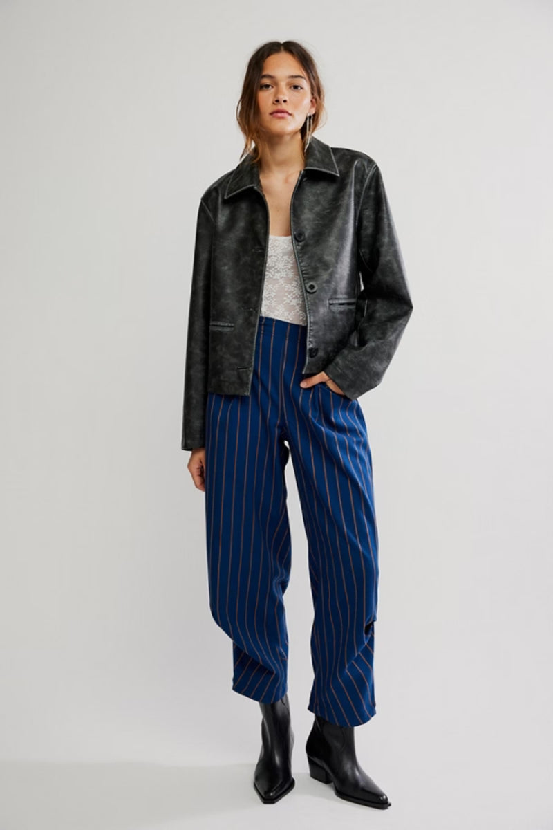 Free People Nice Choice Pull On - Navy Combo