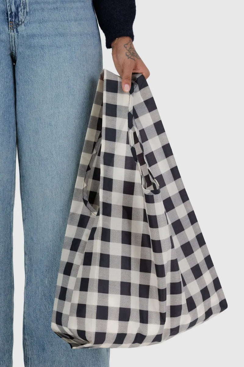 Standard Baggu - Black & White Big Check