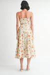 Melody Midi Dress - Cream Multi