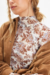 Free People Lyric Long Sleeve - Ivory Combo