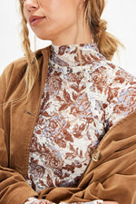 Free People Lyric Long Sleeve - Ivory Combo