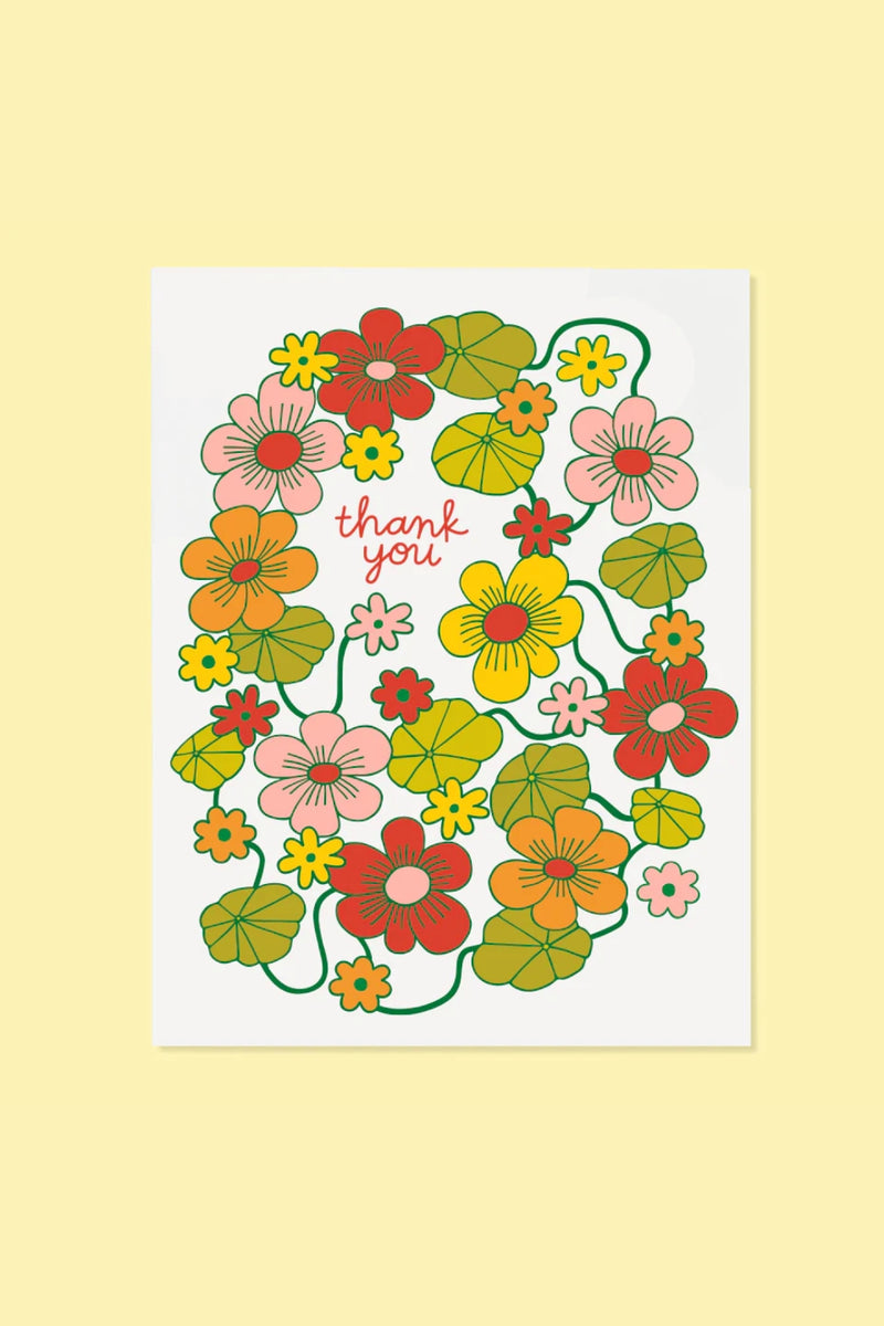 The Good Twin Cards - Nasturtium Thank You