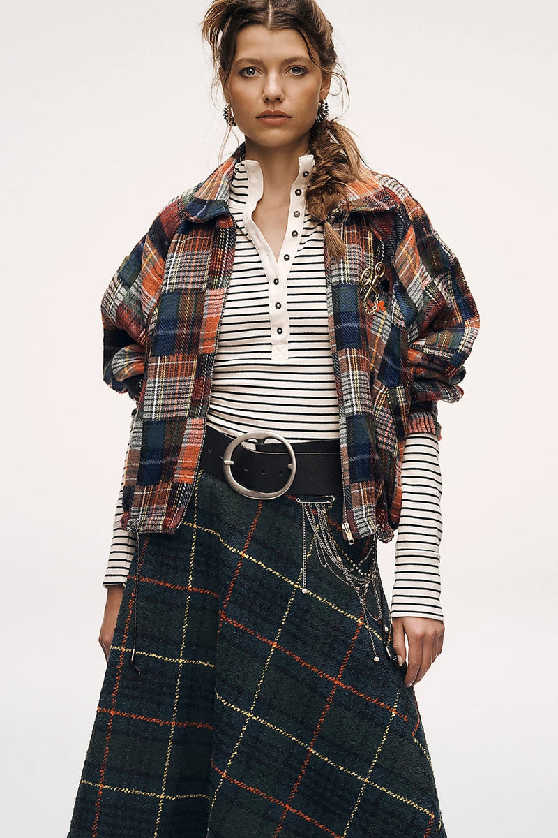 Free People Lake Henley Stripe - Tea Combo