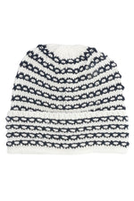 Coal Stria Beanie - Off White/Navy