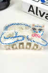 Acetate Animal Claw Clip - Persian Cat