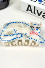 Acetate Animal Claw Clip - Persian Cat