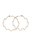 Mind's Eye Design Squiggle Hoops - Gold Filled