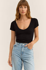 Z Supply Kallen Rib Top - Black