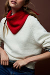 Free People Essential Triangle Scarf - Red
