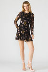 Steve Madden Bliss Dress - Black Ditsy Floral