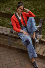Free People Lake Henley Stripe - Tea Combo