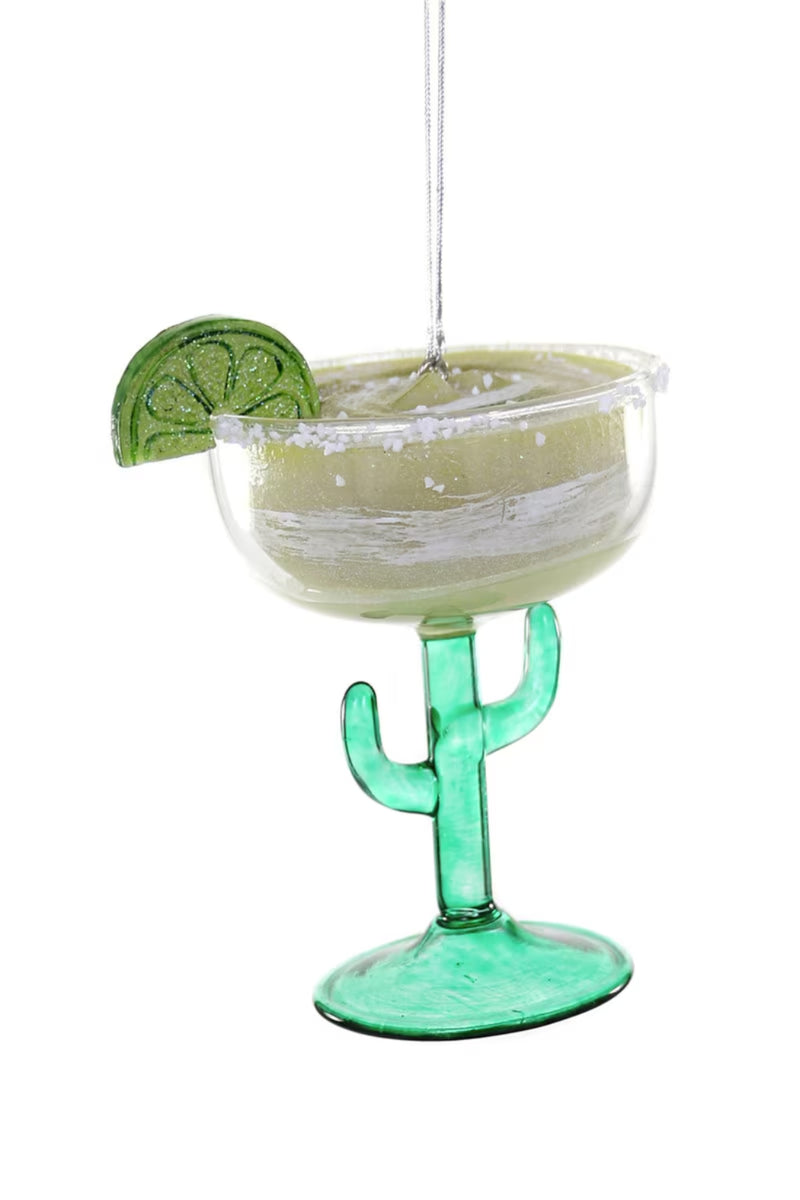 Cody Foster & Co. Margarita w/ Cactus Glass Ornament