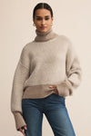 Z Supply Balkan Funnel Neck Sweater - Smoked Heather