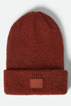 Brixton Woodburn Tall Brushed Beanie - Terracotta