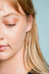 Gold Safety Pin Earrings
