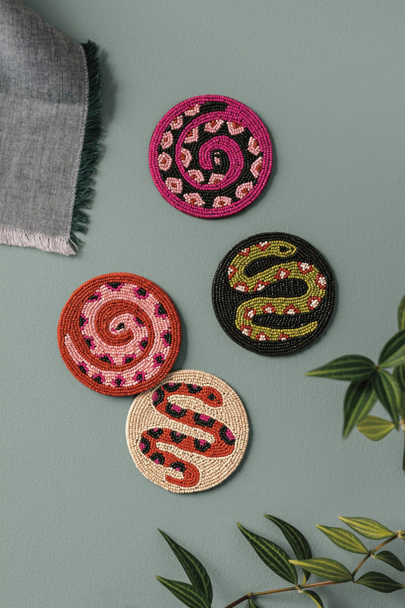 Beaded Coasters Set of 4 - Gardenland