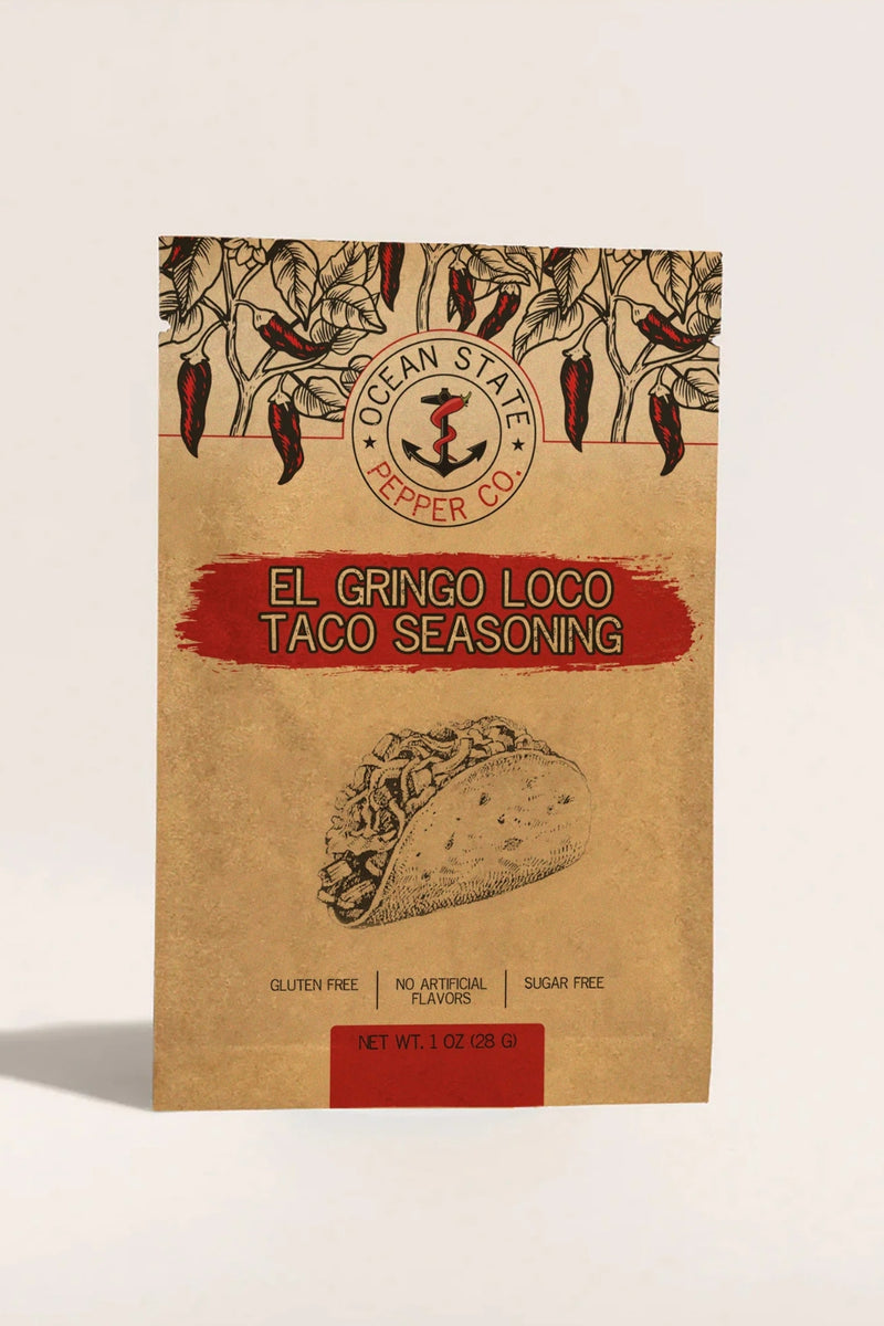 Ocean State Pepper Co Packet Seasoning - El Gringo Loco Taco Seasoning