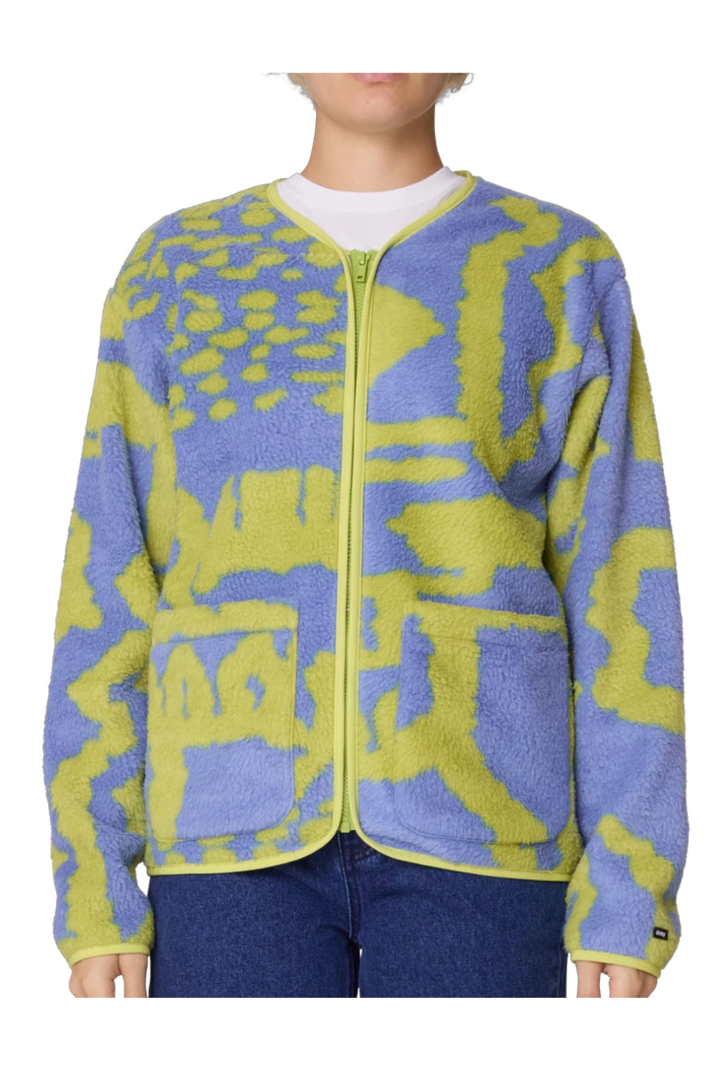 Obey Passage Liner Jacket - Blue Multi