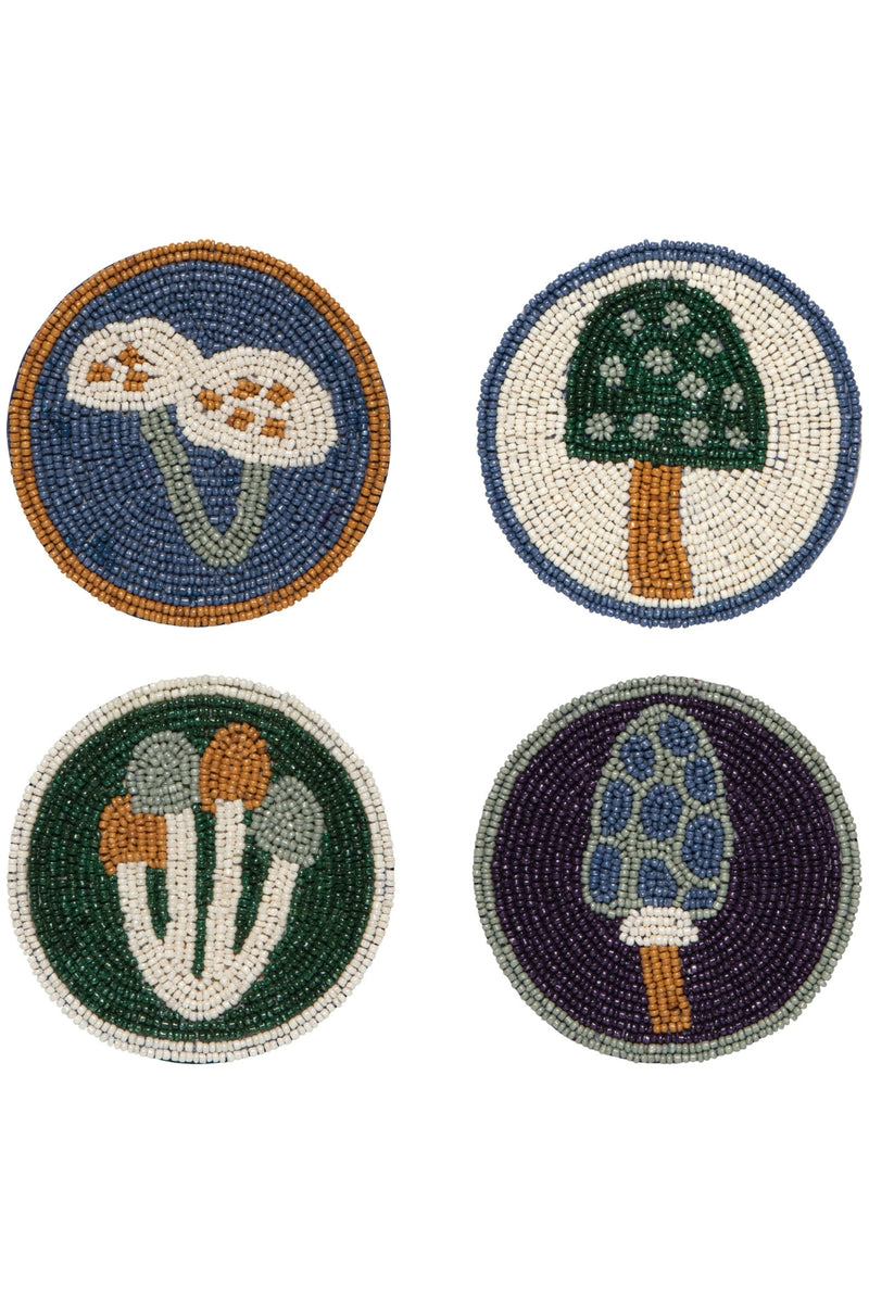 Beaded Coasters Set of 4 - Wildgrove