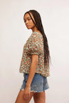 Free People Astra Peasant Top - Daisy Combo