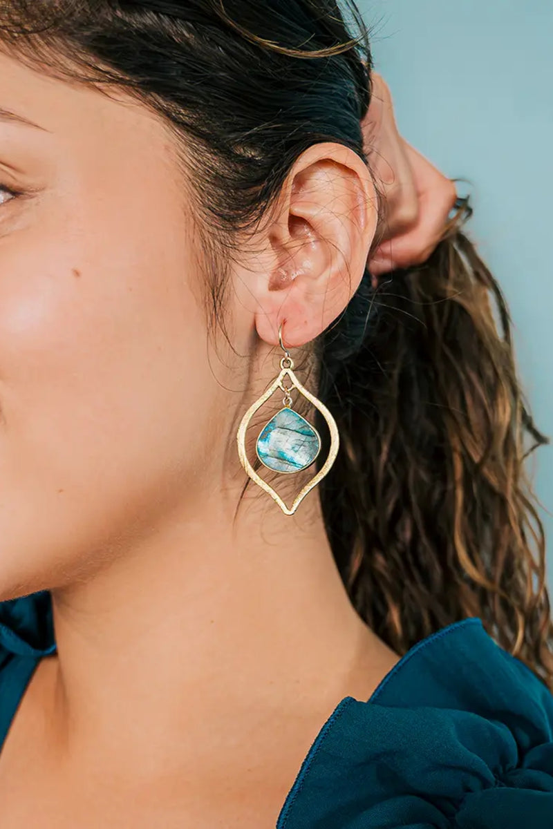Labradorite Drop Earrings
