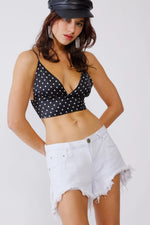 Polka Dot Satin Tank