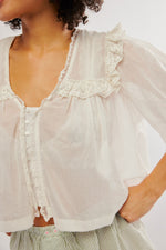 Free People Luna Top Optic White