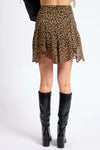 Be Fierce Leopard Flutter Mini Skirt Leopard