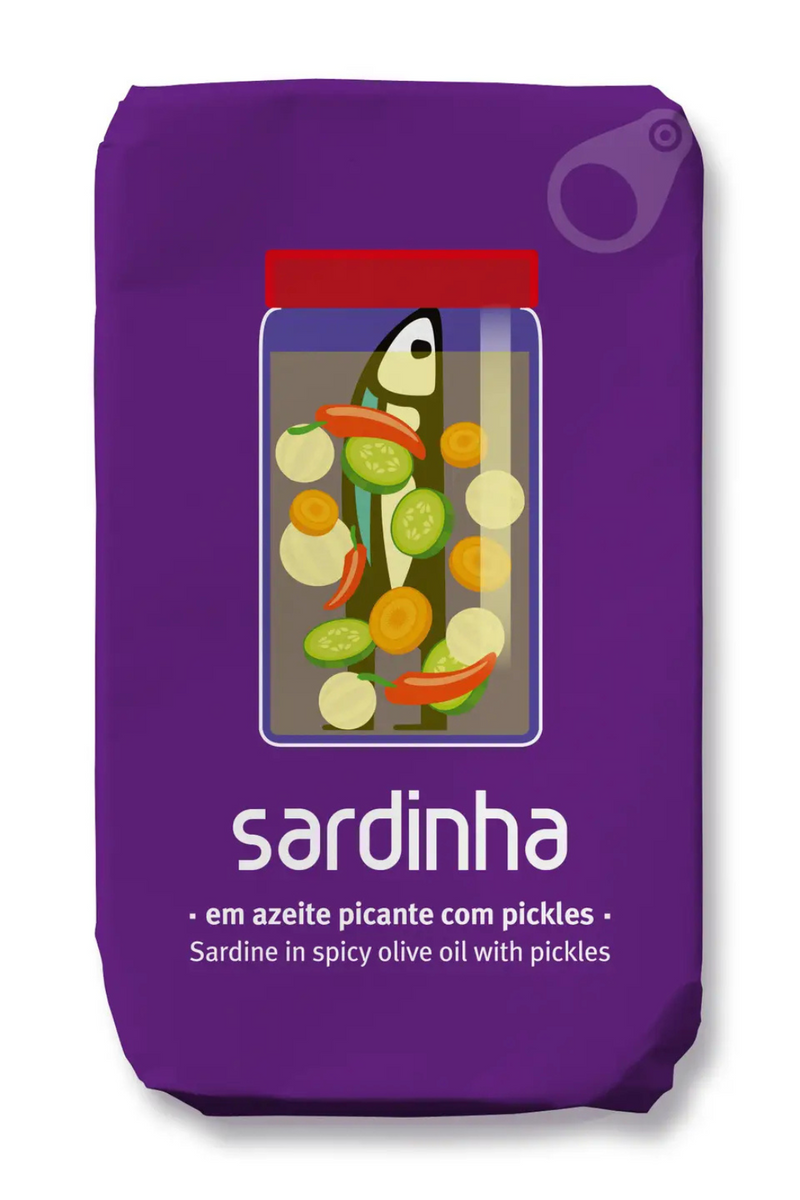 Sardine in Spicy Olive Oil with Pickles