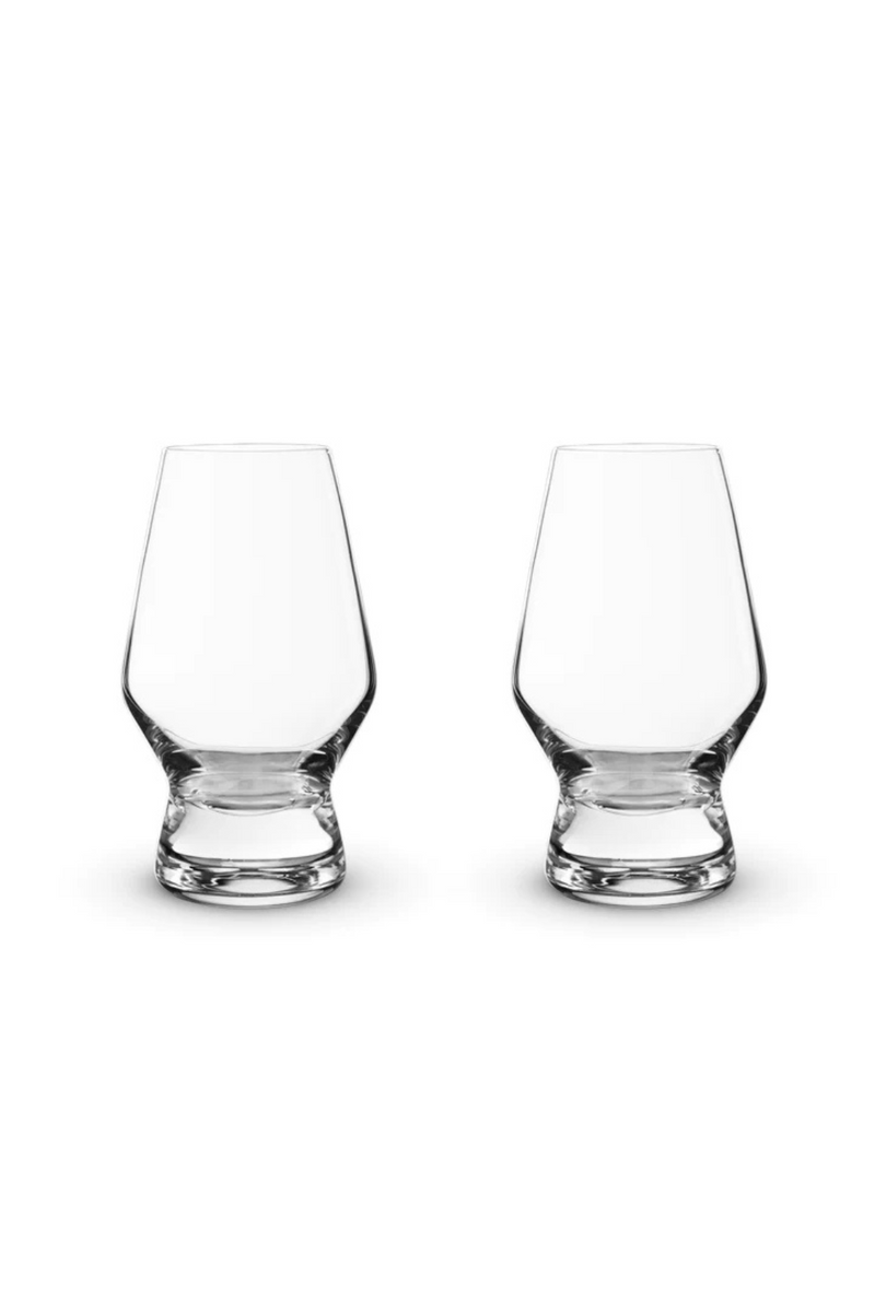 Raye Footed Crystal Scotch Glass