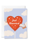 Illustrating Amy Greeting Cards Just Married Neon