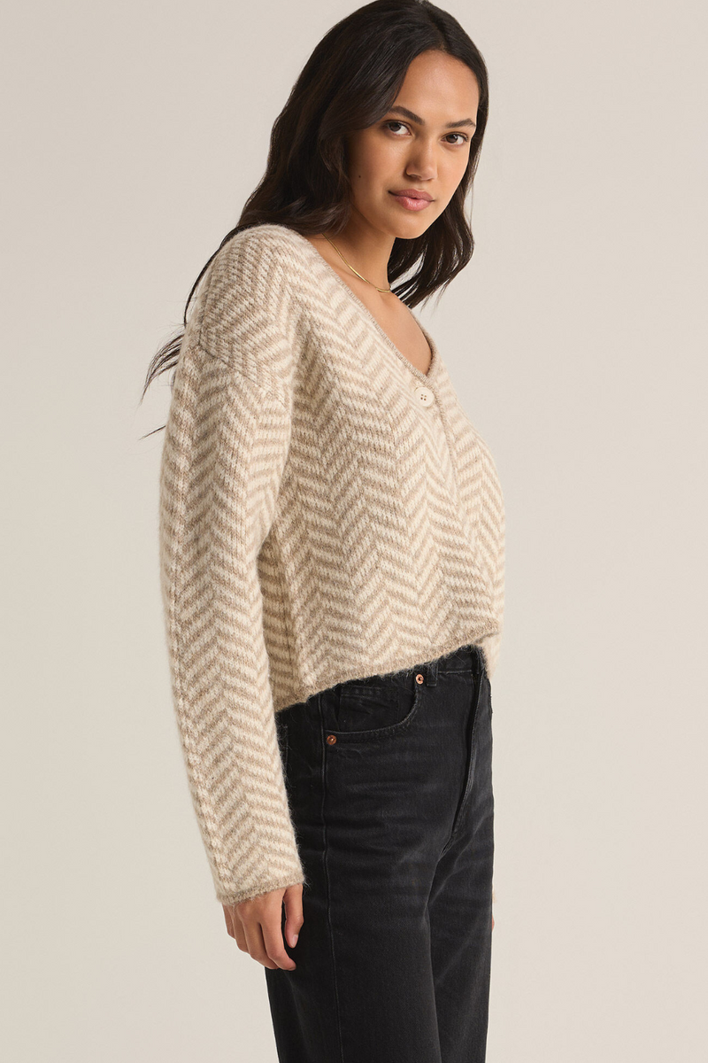 Z Supply Naomi Herringbone Cardigan