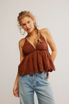 Free people Sunny Daze Cami Chocolate