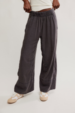 Days End Linen Pants Black