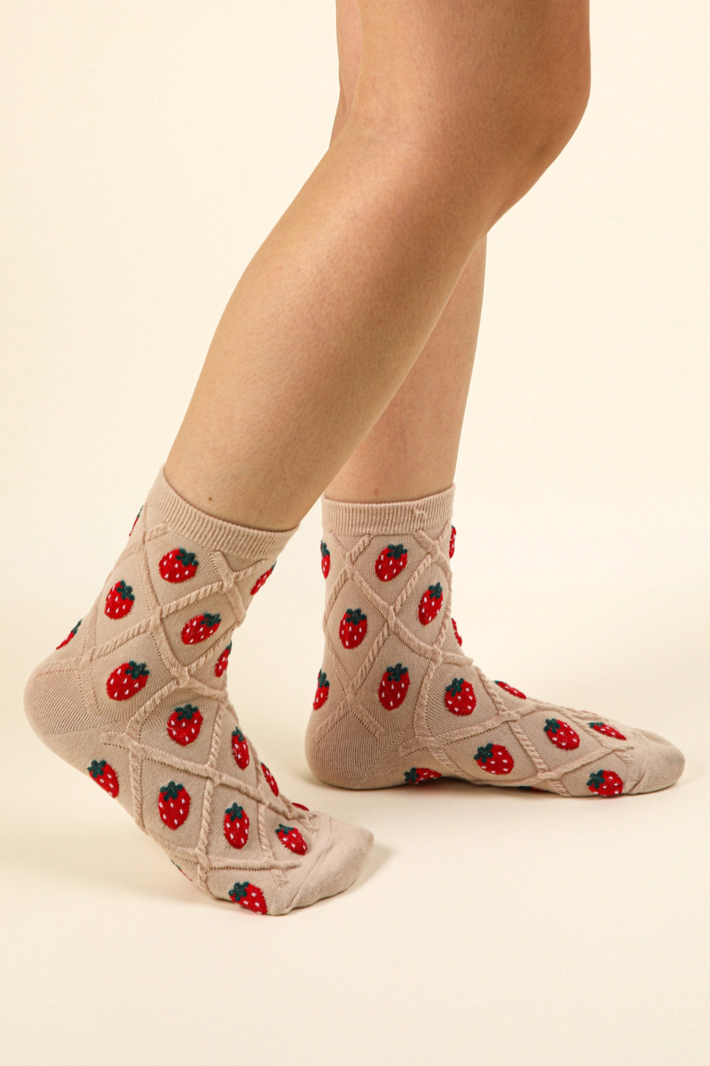 Fashion Socks - SC10040C Beige