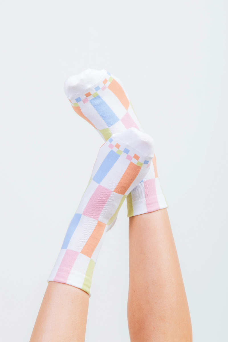 Fashion Socks - SC10005C White Mix