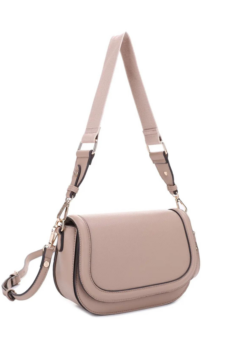 Teri Double Strap Flap Shoulder Bag