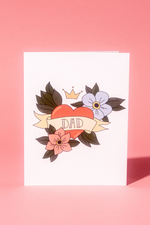 Illustrating Amy Greeting Cards - Dad Retro Tattoo