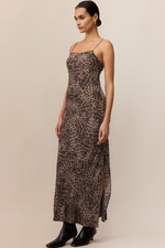 Z Supply Cielo Leopard Midi Dress - Desert Tan