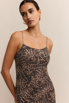 Z Supply Cielo Leopard Midi Dress - Desert Tan