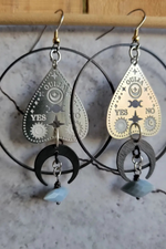 Ouija Mixed Metal Earrings
