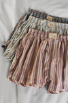 Free People Day to Day Flannel Boxer - Burgundy Combo