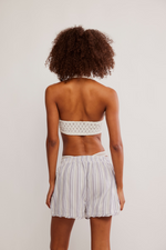 Free People Day to Day Flannel Boxer - Grey Combo