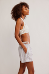 Free People Day to Day Flannel Boxer - Grey Combo