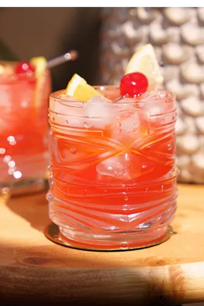 VISKI Crystal Tiki Glass