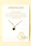 Healing Stone Necklace Black Onyx (Strength)